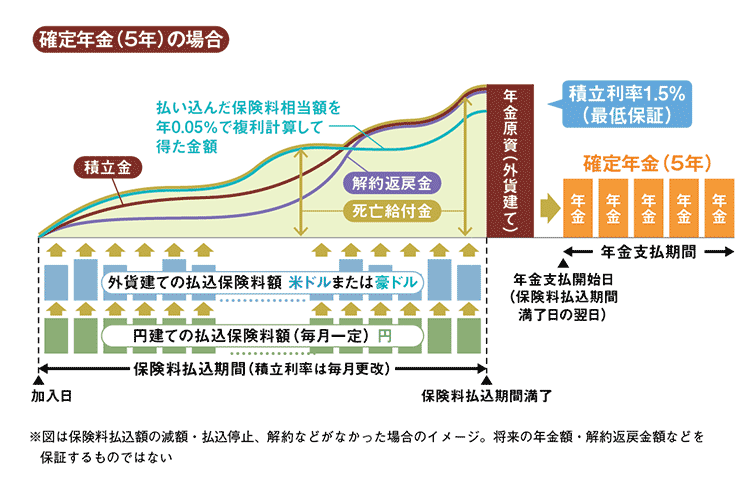 こだわり個人年金(外貨建)の仕組み